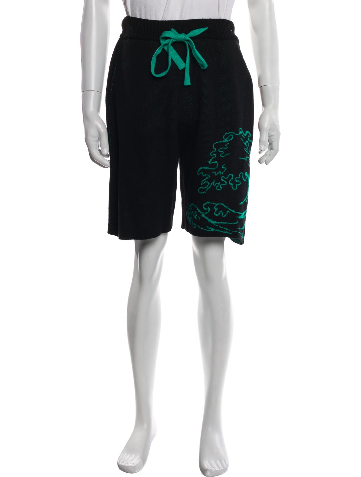 The Elder Statesman Graphic Print Jogger Shorts