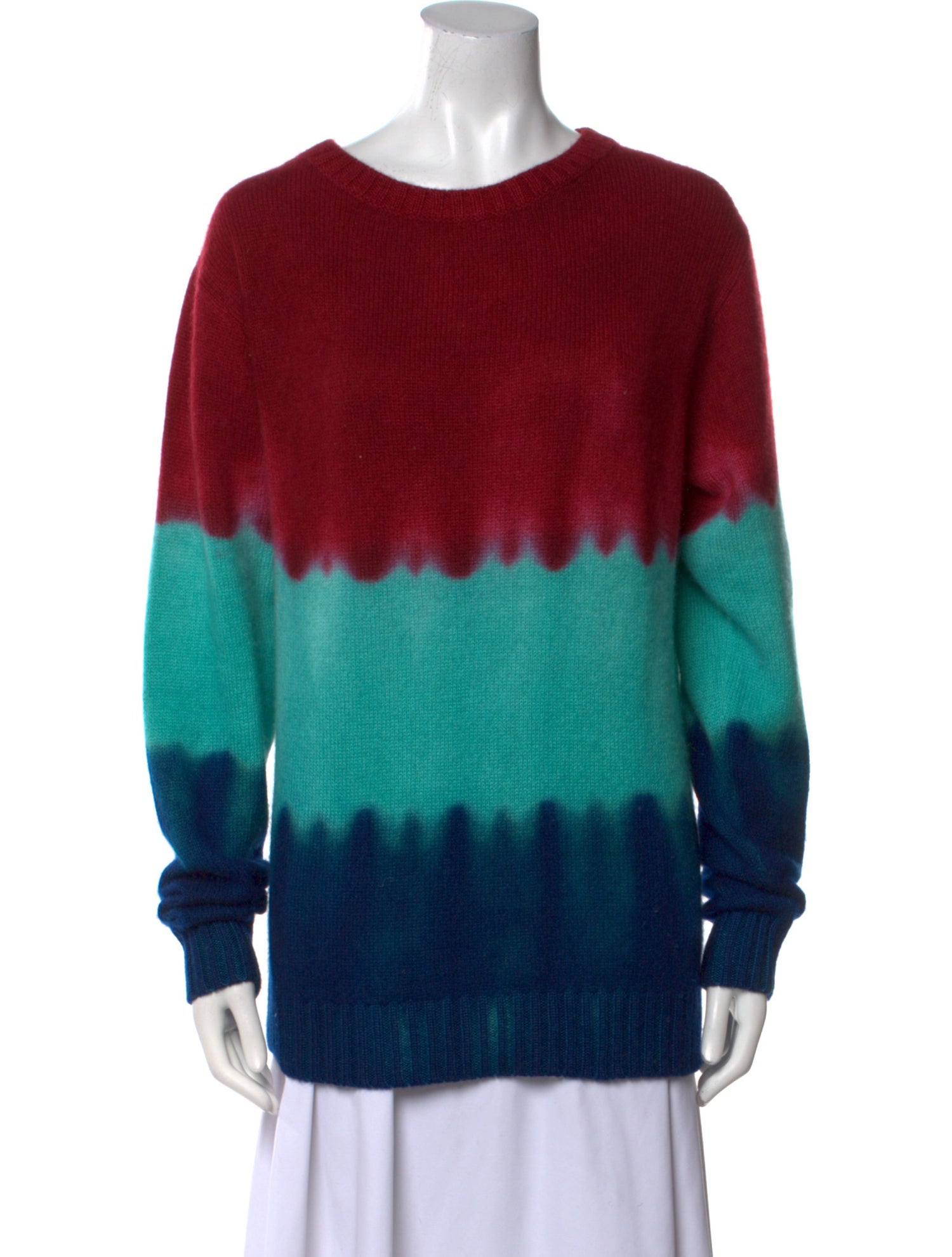 The Elder Statesman Cashmere Tie-Dye Print Sweater