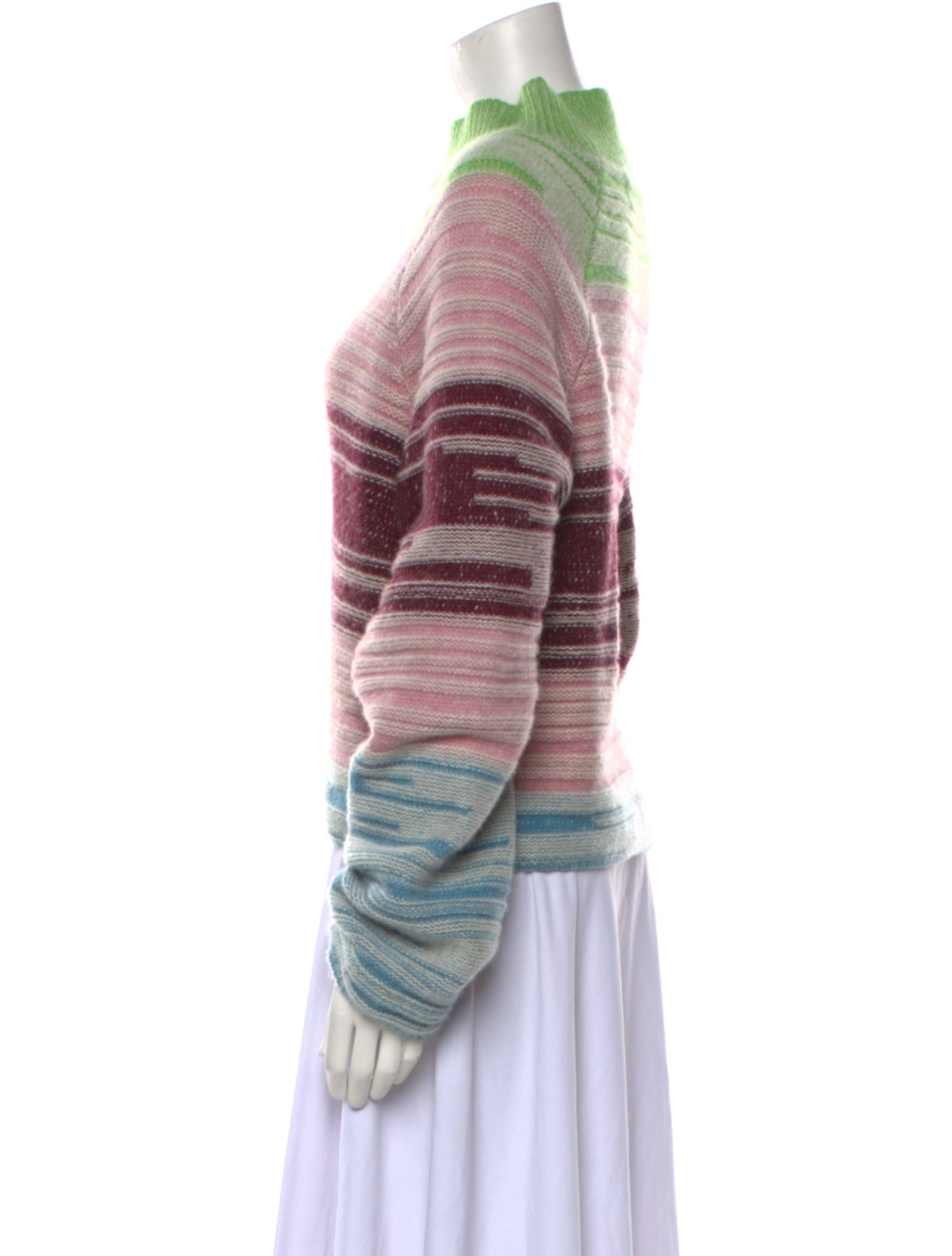 The Elder Statesman Cashmere Striped Sweater w/ Tags