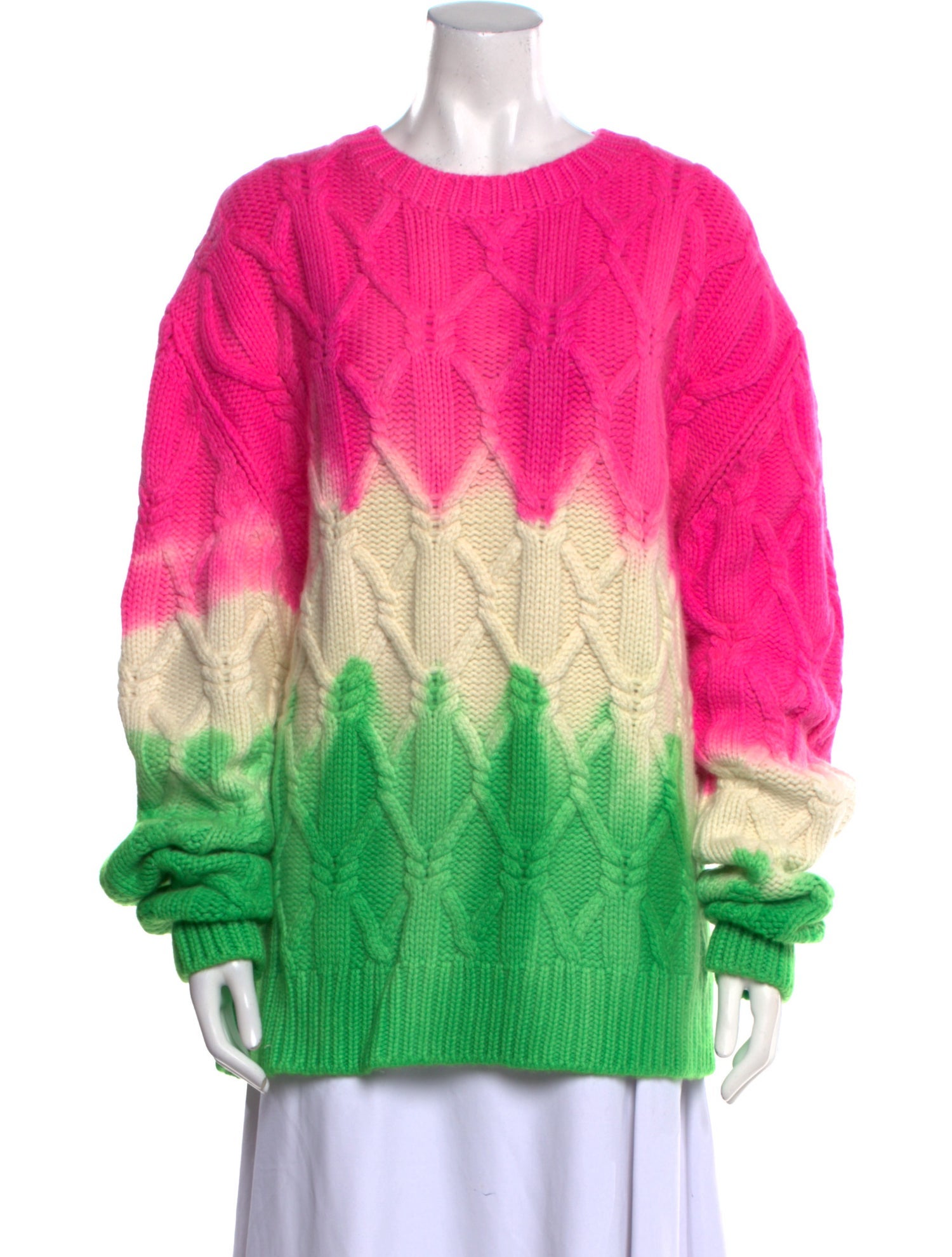 The Elder Statesman Cashmere Printed Sweater w/ Tags