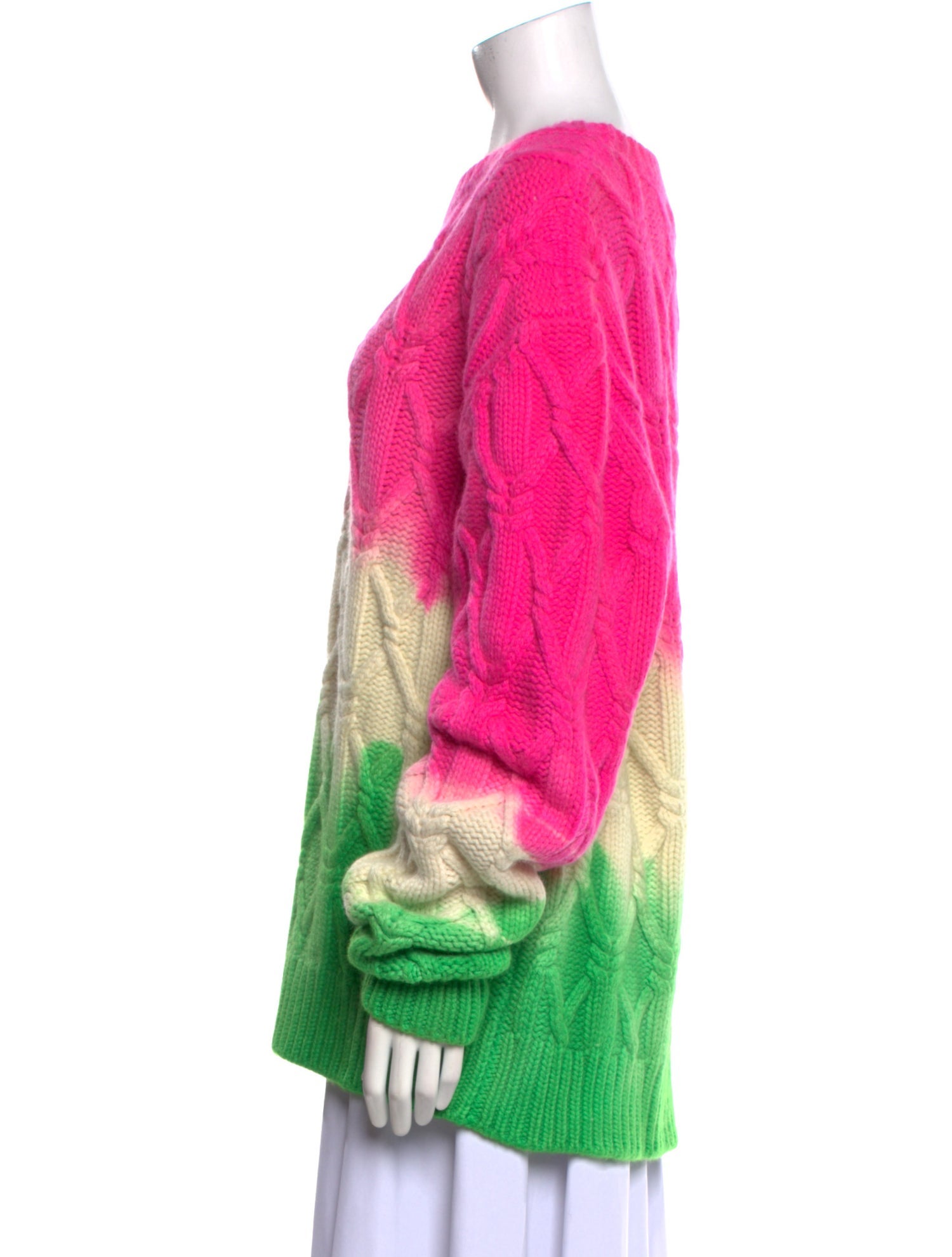 The Elder Statesman Cashmere Printed Sweater w/ Tags