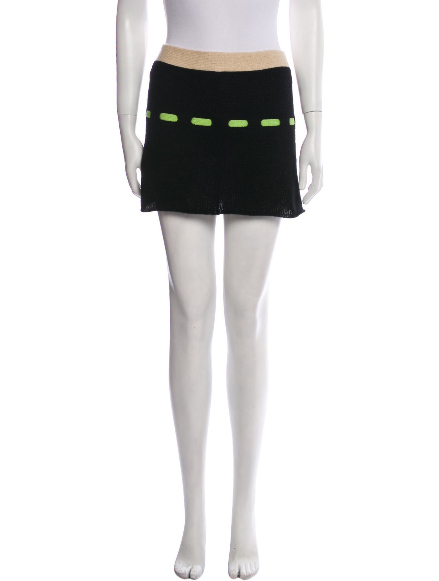 The Elder Statesman Cashmere Mini Skirt