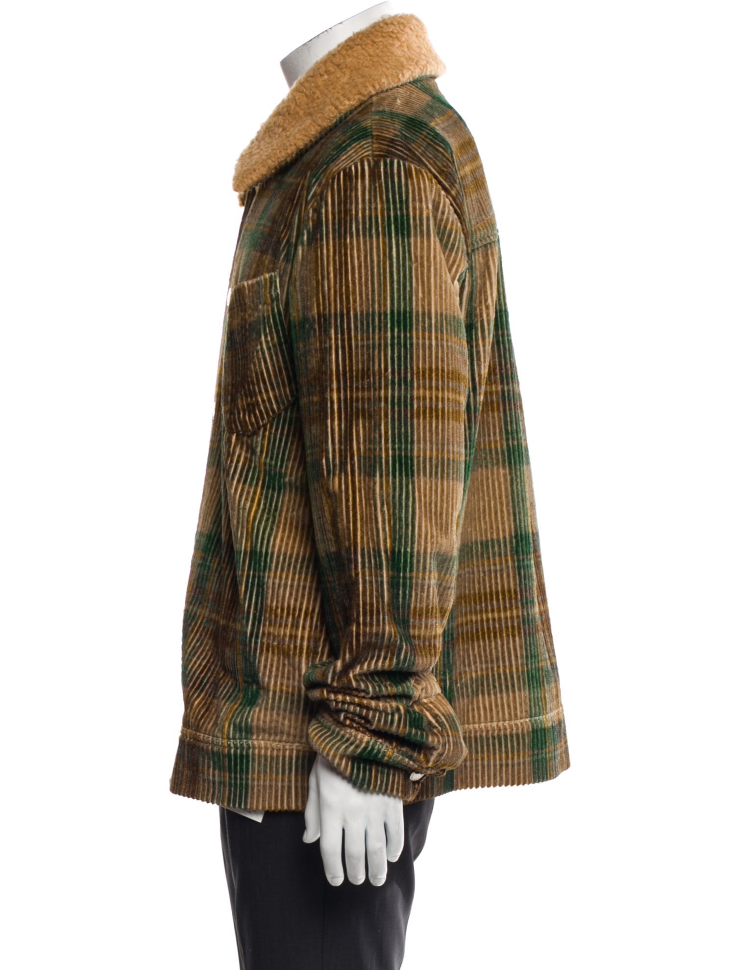 The Elder Statesman Plaid Print Trucker Jacket