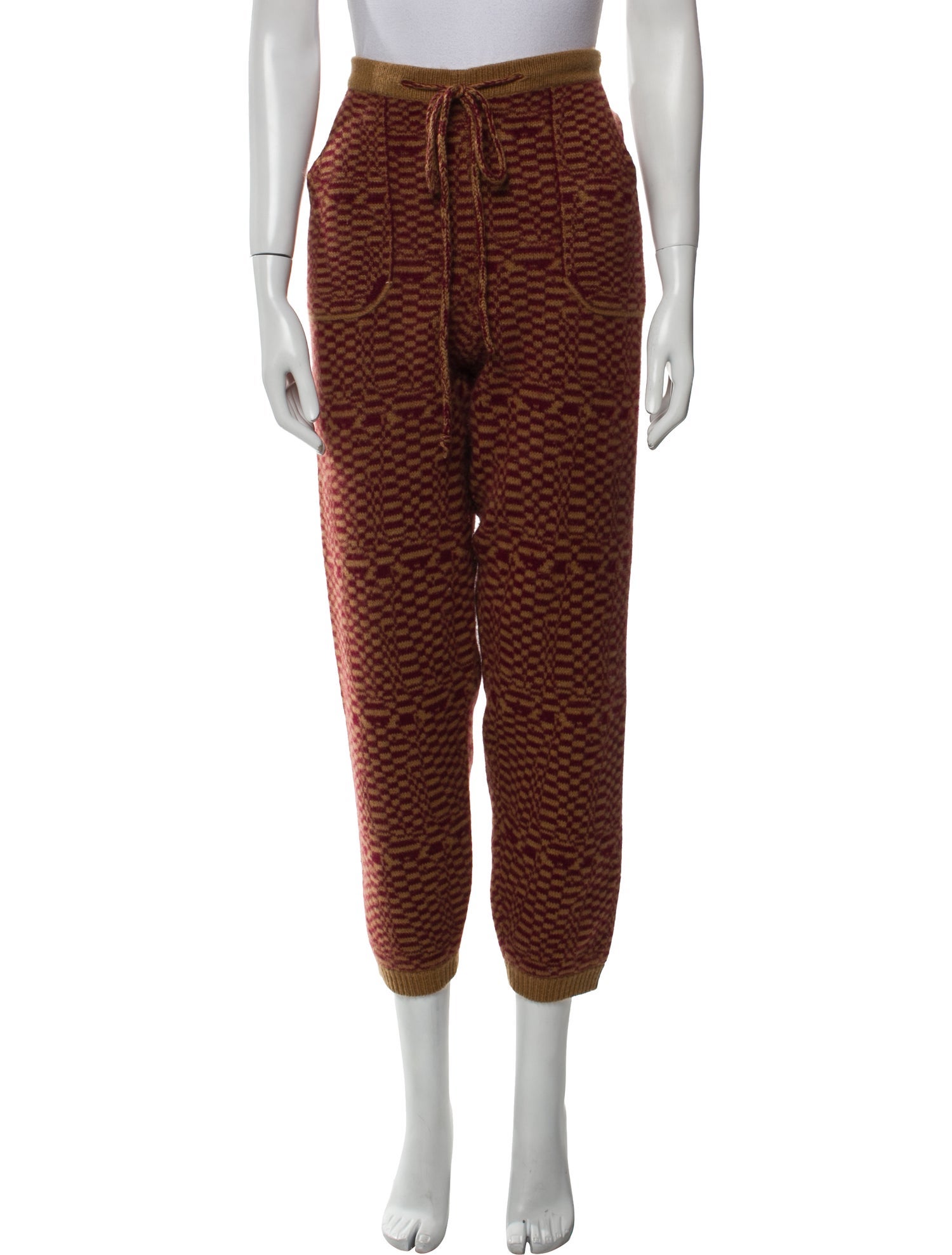 The Elder Statesman Cashmere Printed Sweatpants