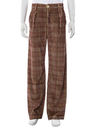 The Elder Statesman Plaid Print Pants