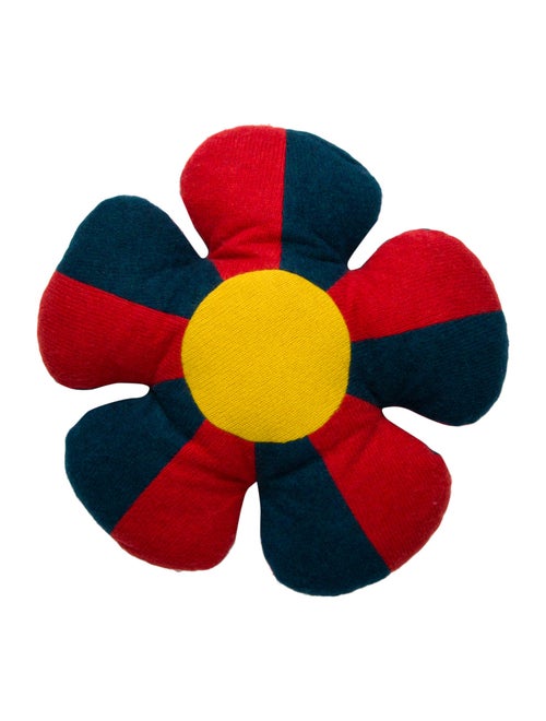The Elder Statesman Cashmere Flower PIllow