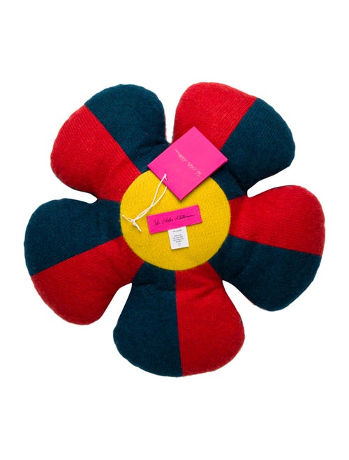 The Elder Statesman Cashmere Flower PIllow