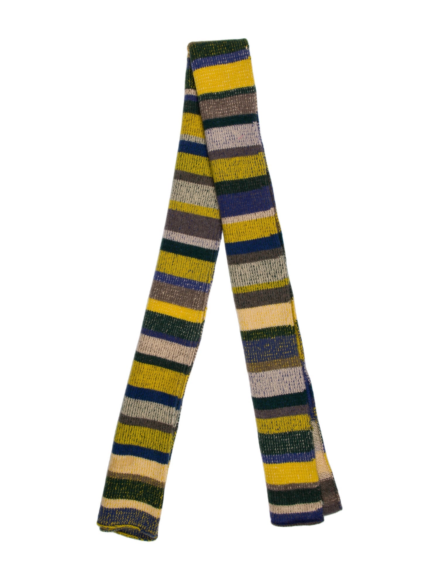 The Elder Statesman Striped Scarf