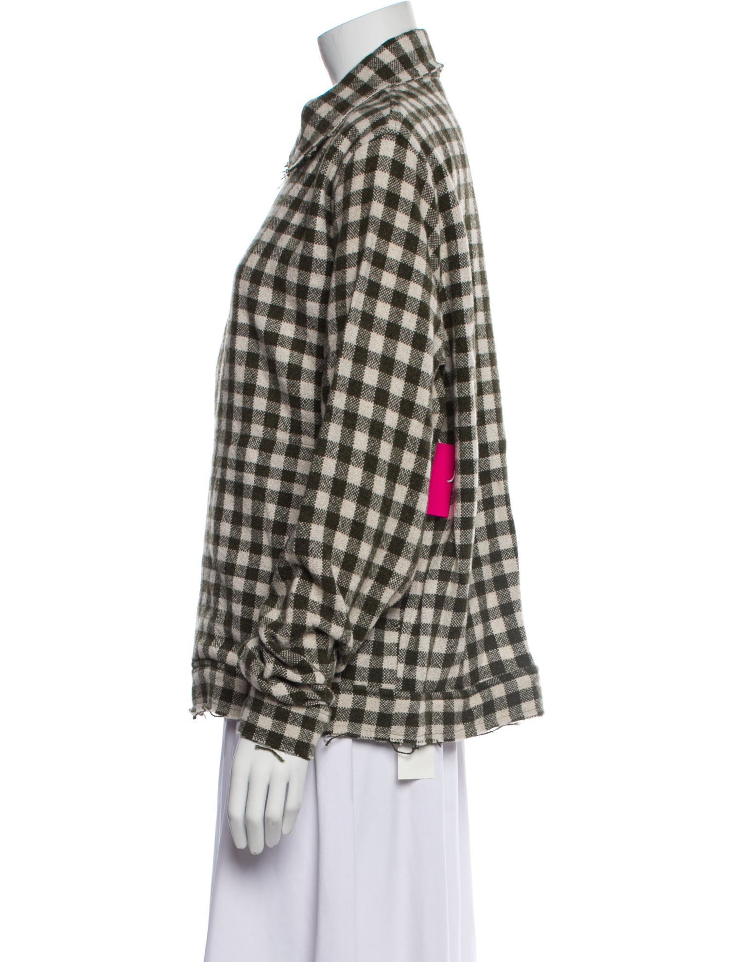The Elder Statesman Cashmere Plaid Print Blazer w/ Tags
