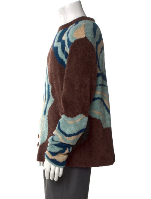 The Elder Statesman Printed Crew Neck Pullover