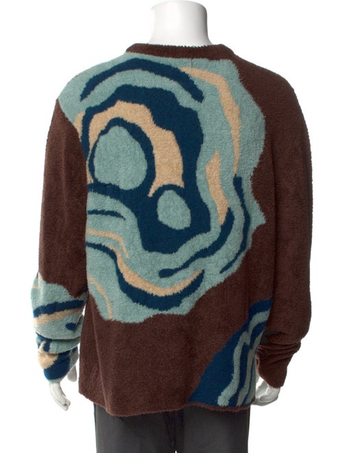 The Elder Statesman Printed Crew Neck Pullover