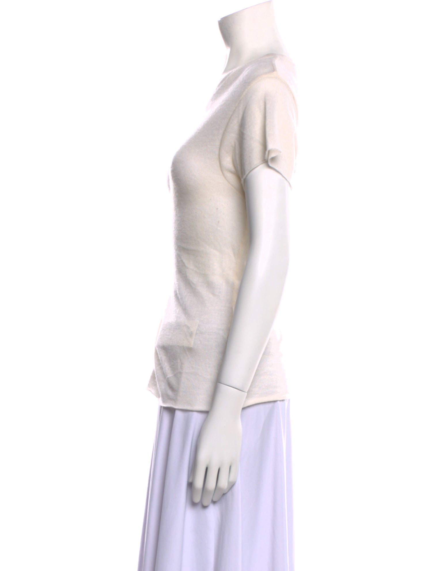 The Elder Statesman Cashmere Scoop Neck T-Shirt