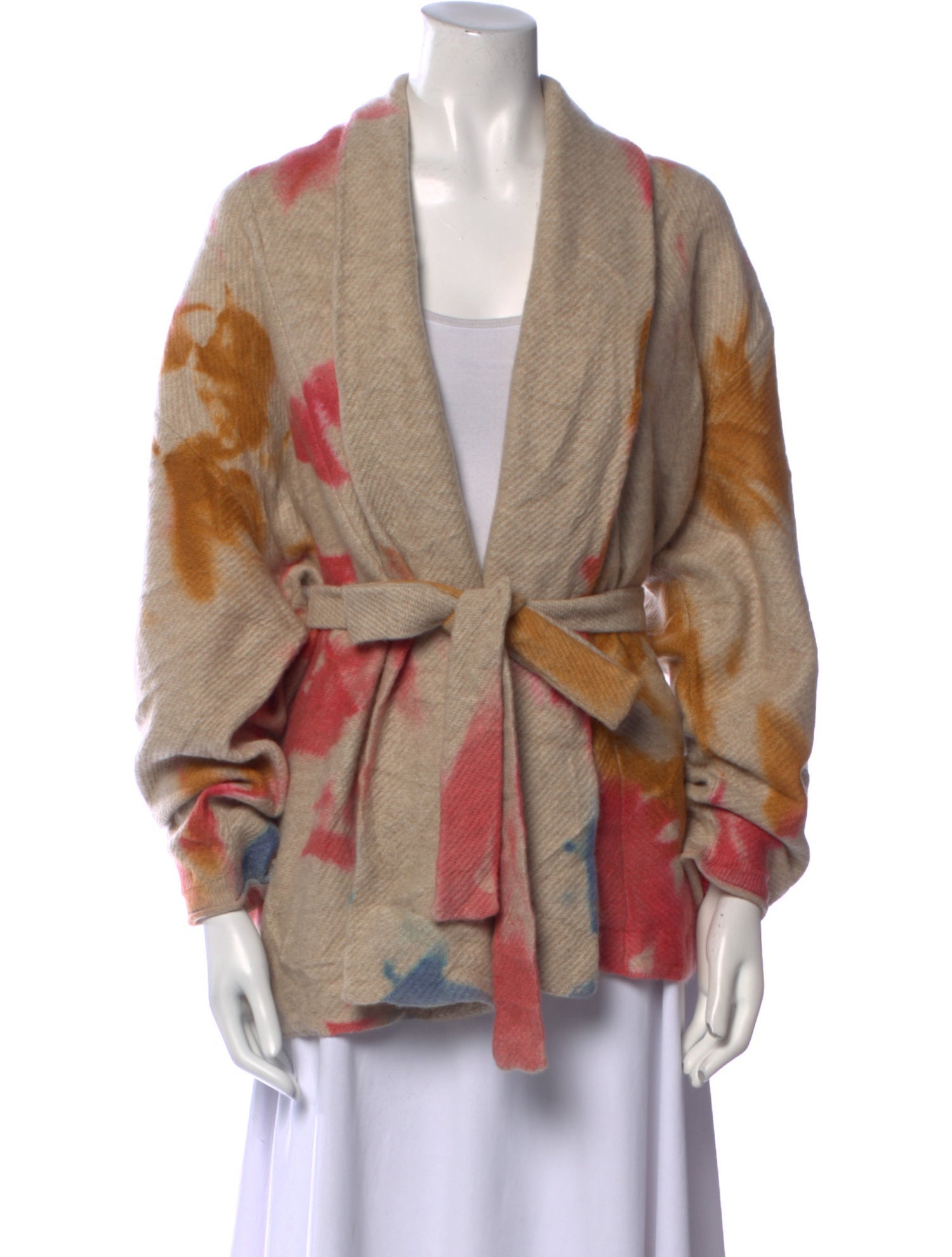 The Elder Statesman Printed V-Neck Sweater