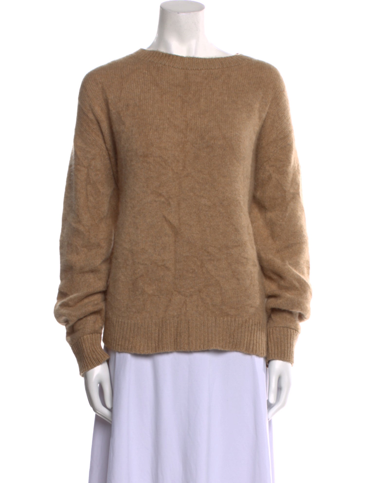 The Elder Statesman Cashmere Bateau Neckline Sweater
