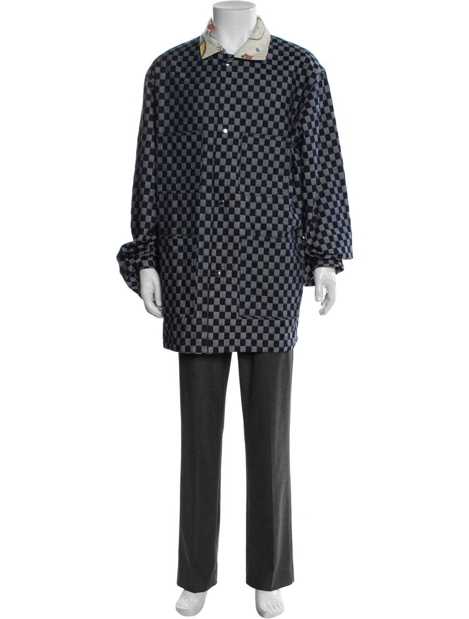 The Elder Statesman Cashmere Printed Parka