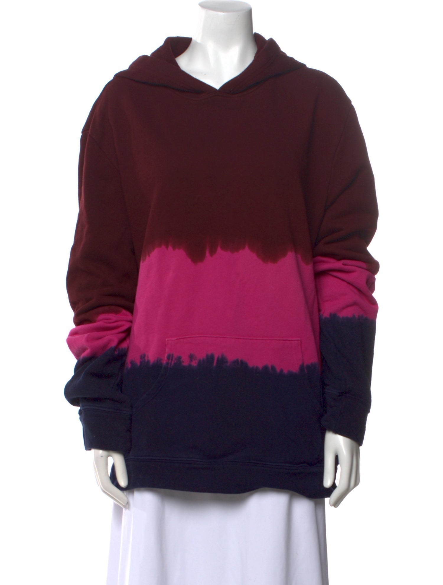 The Elder Statesman Tie-Dye Print Cowl Neck Sweatshirt