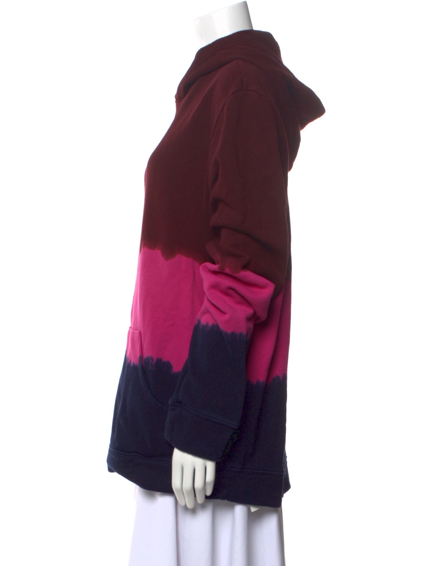 The Elder Statesman Tie-Dye Print Cowl Neck Sweatshirt