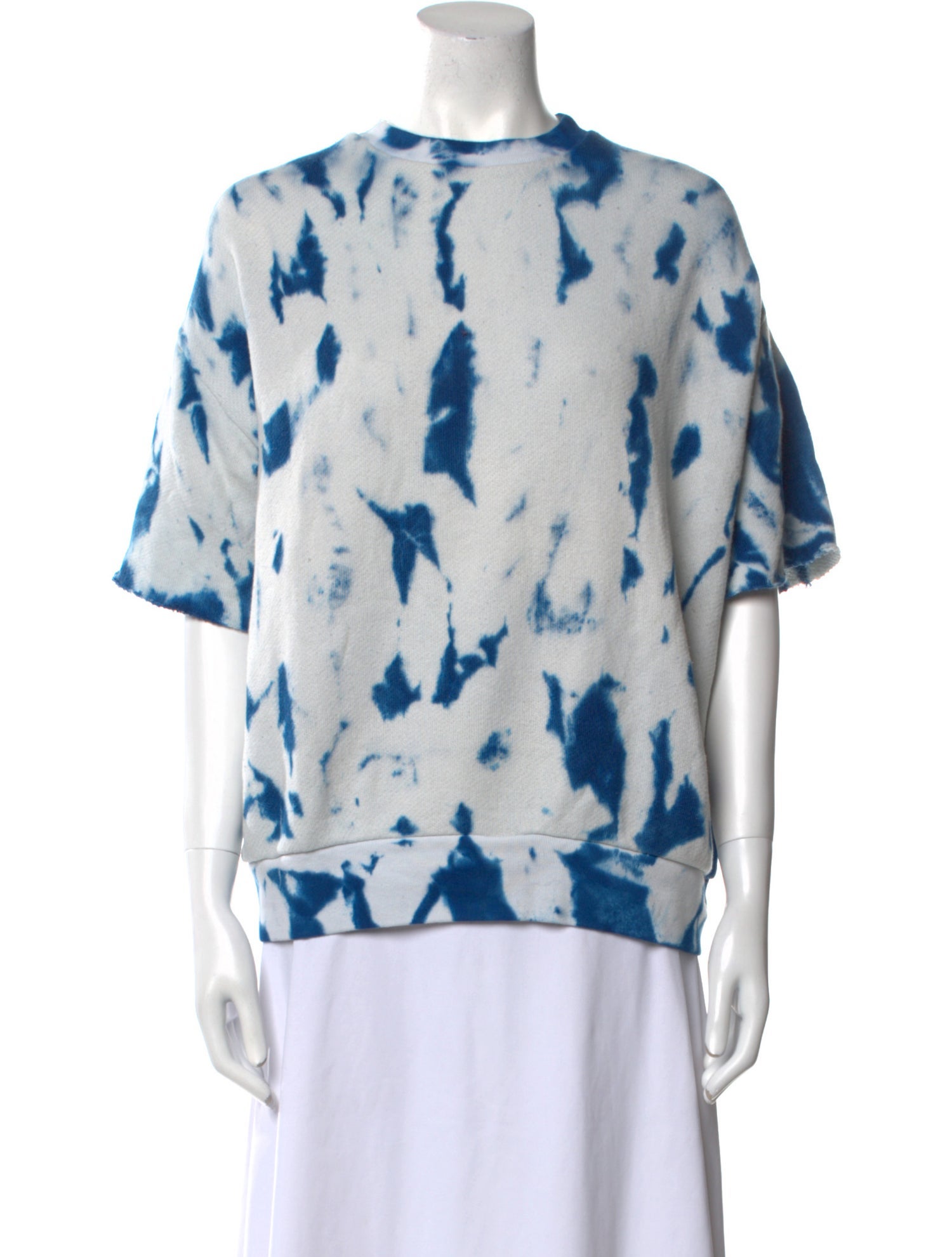 The Elder Statesman Tie-Dye Print Crew Neck T-Shirt