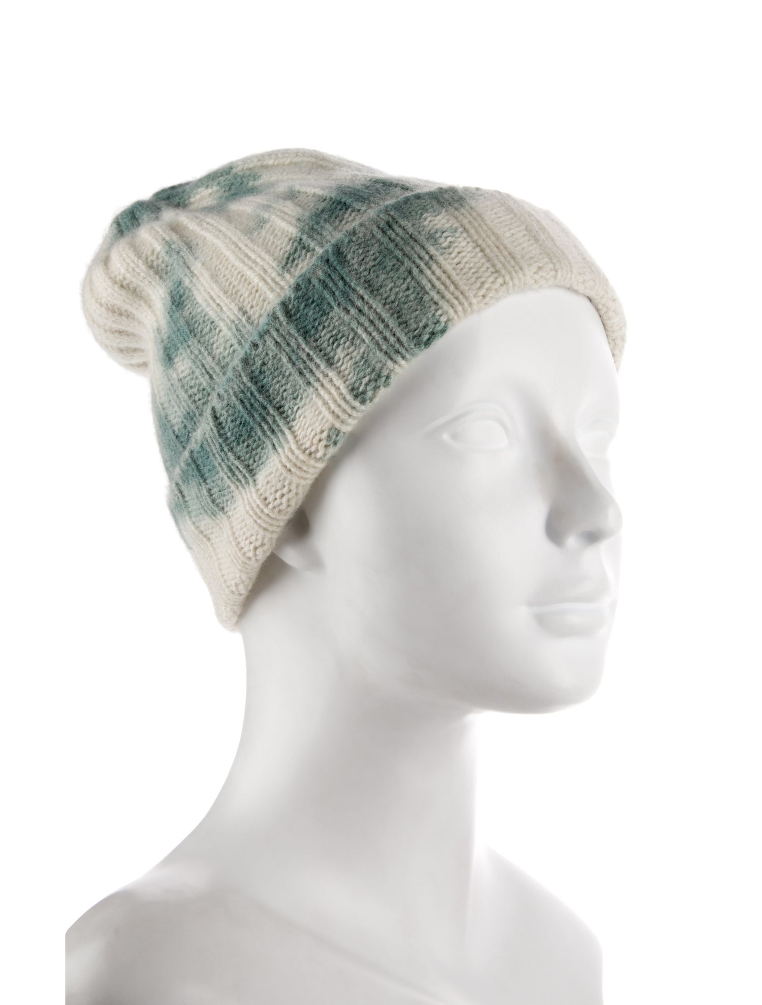The Elder Statesman white pattern print beanie