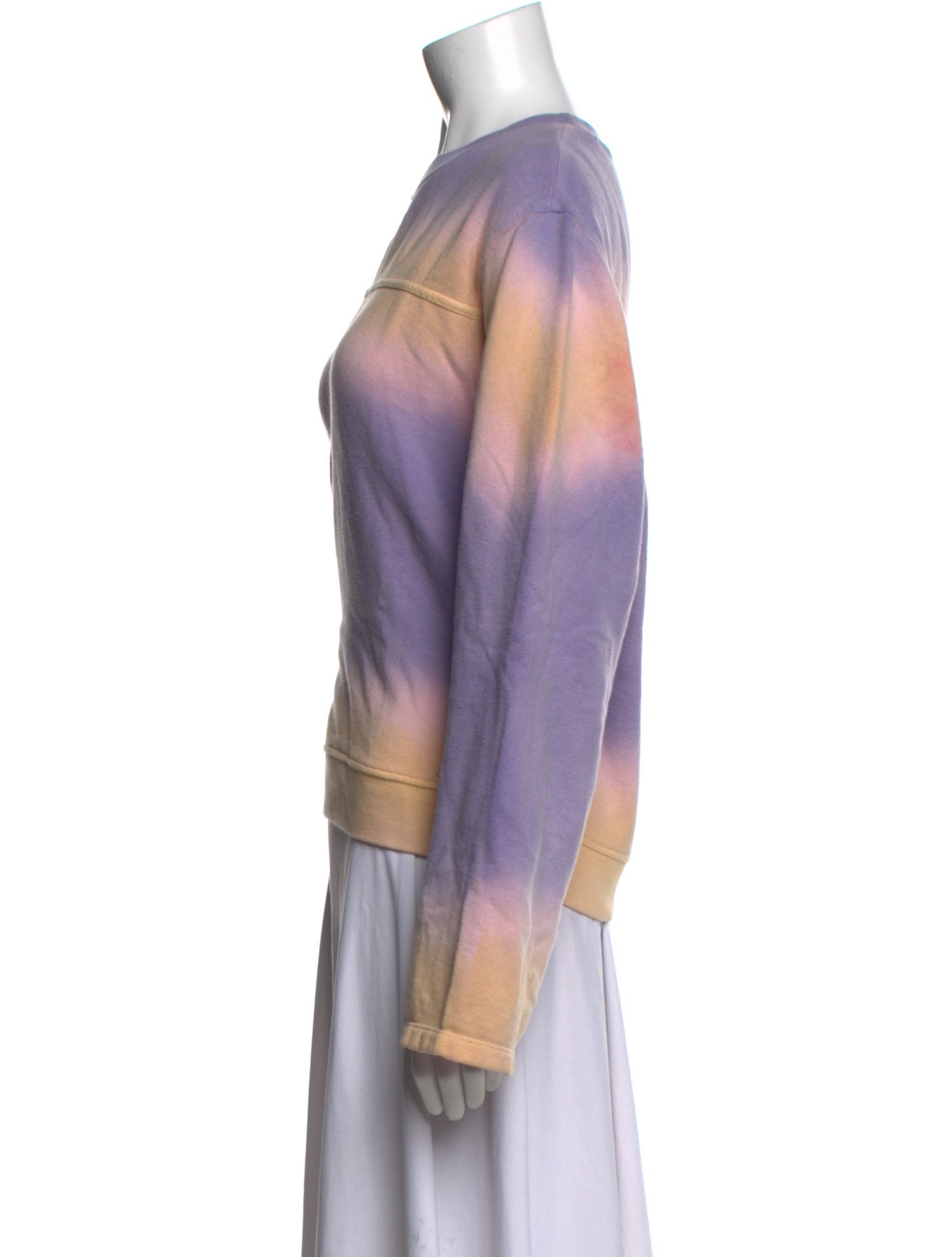 The Elder Statesman Tie-Dye Print Bateau Neckline Sweatshirt