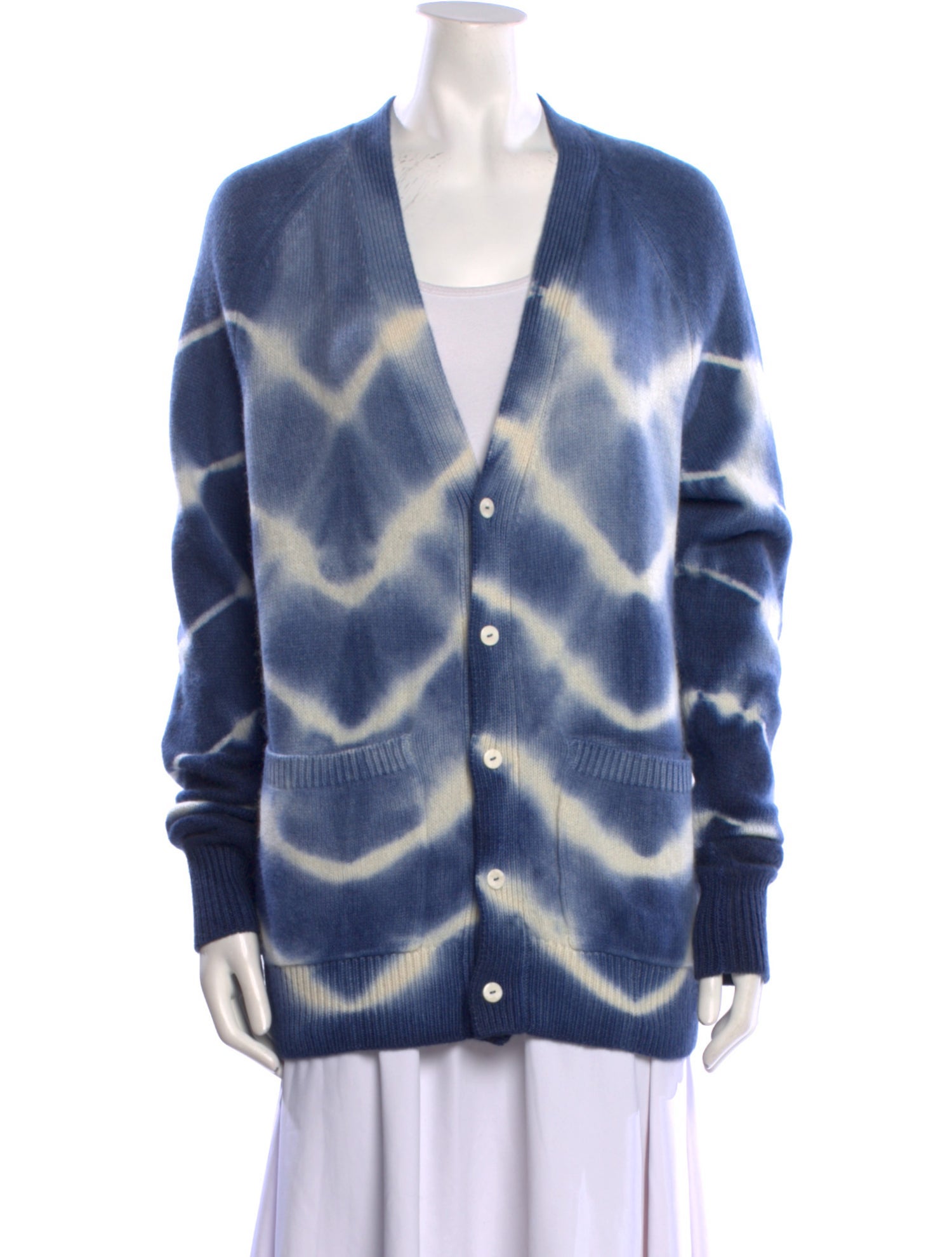 The Elder Statesman Cashmere Tie-Dye Print Sweater