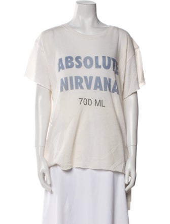 The Elder Statesman Cashmere Graphic Print T-Shirt