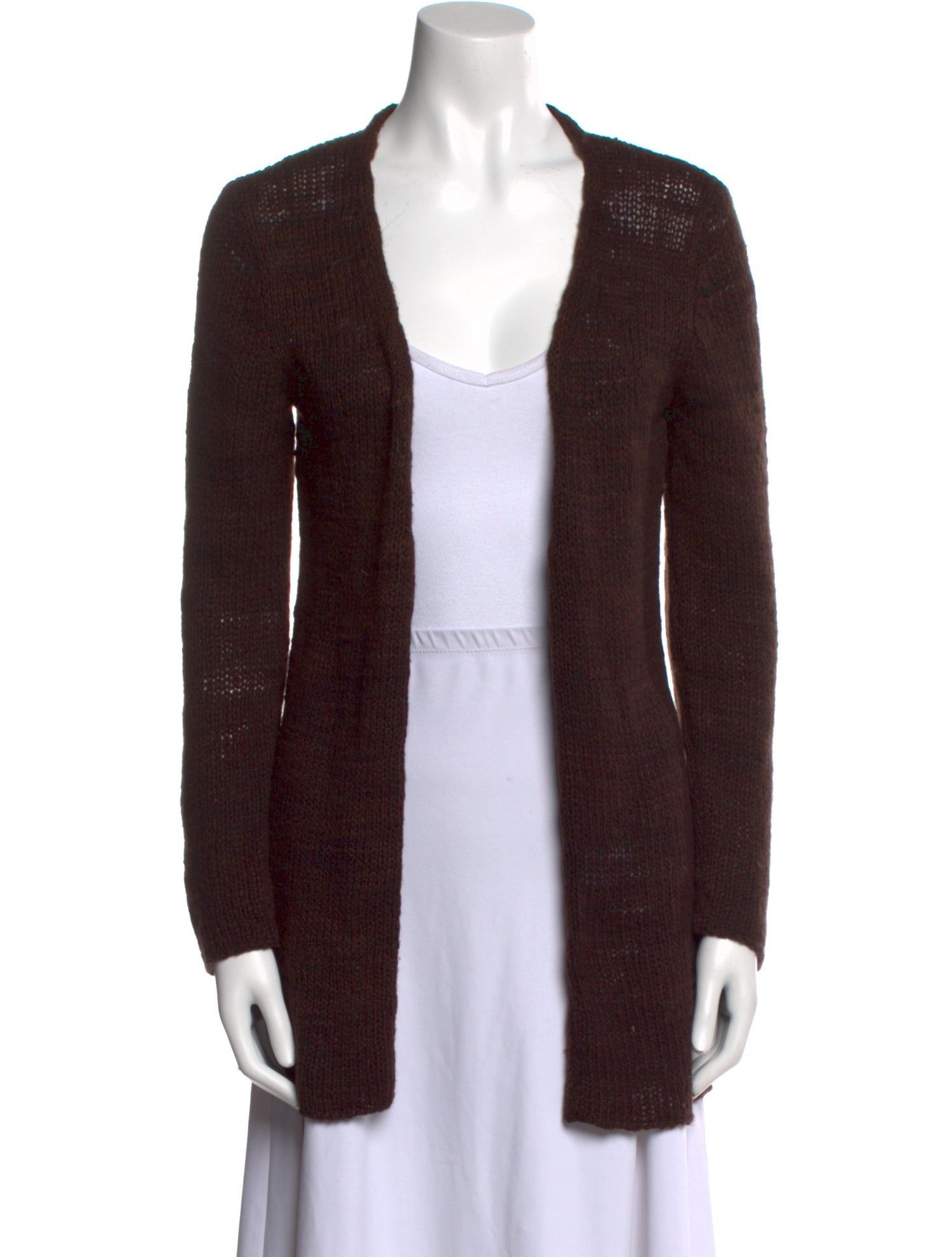 The Elder Statesman Cashmere Open Front Sweater