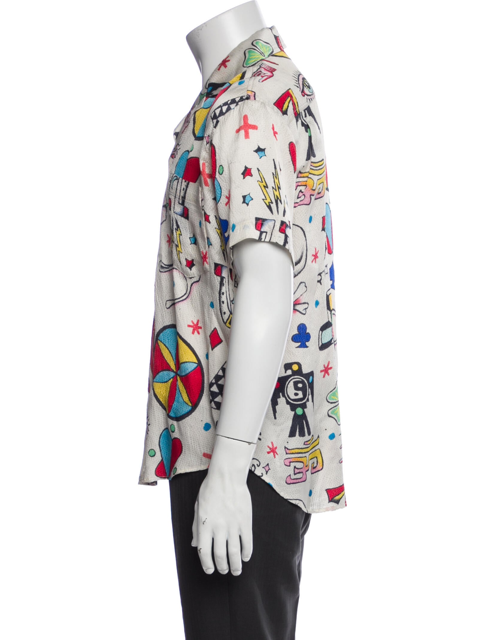 The Elder Statesman Silk Printed Shirt