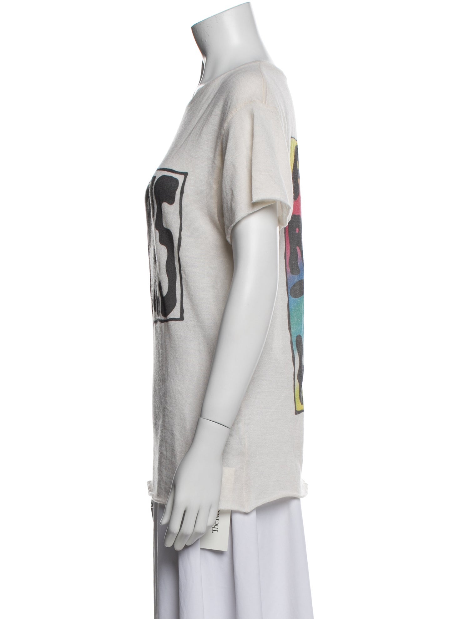 The Elder Statesman Cashmere Graphic Print T-Shirt