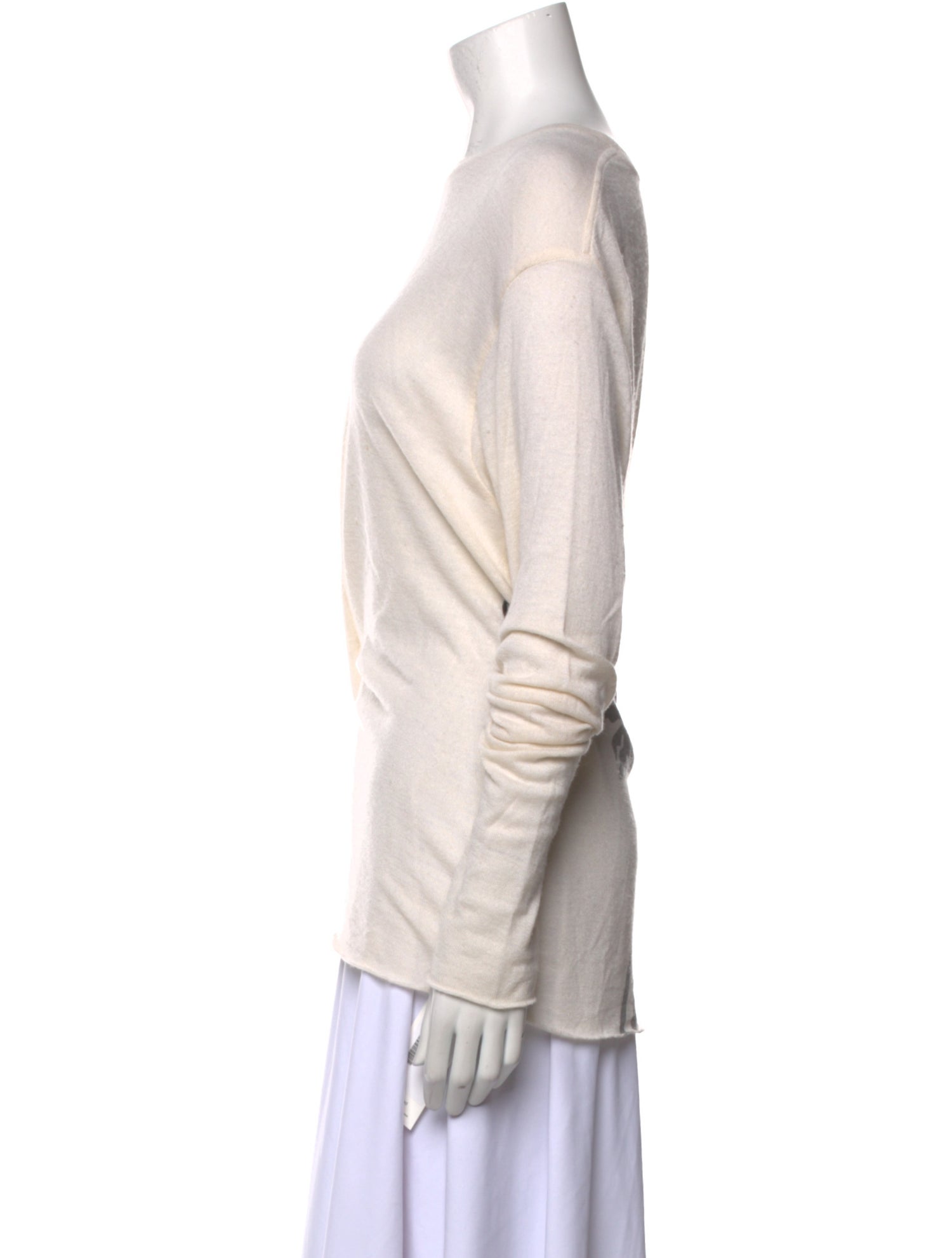 The Elder Statesman Cashmere Bateau Neckline Sweater