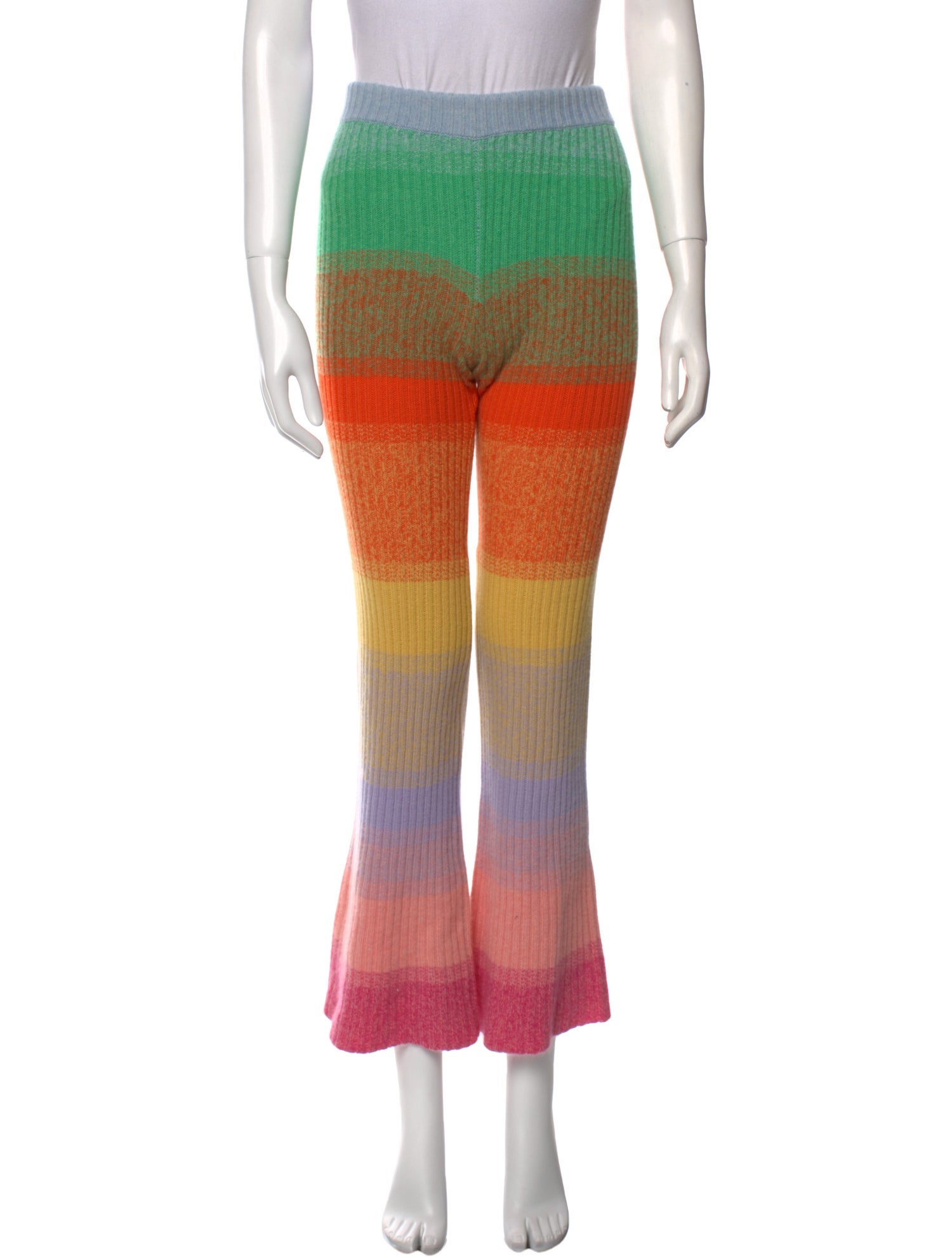 The Elder Statesman Cashmere Wide Leg Pants