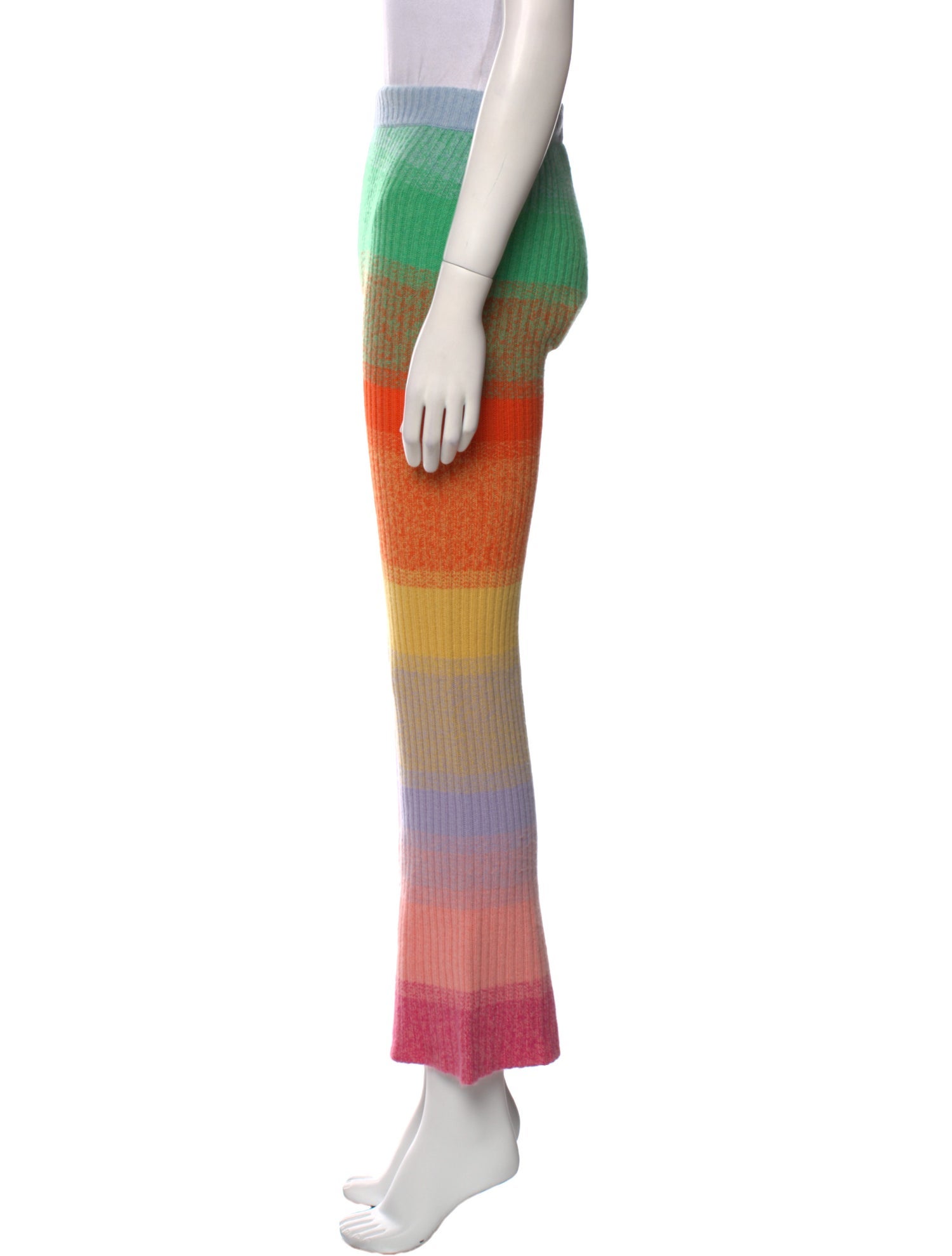 The Elder Statesman Cashmere Wide Leg Pants