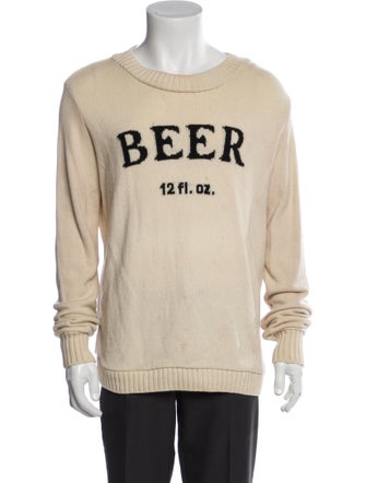 The Elder Statesman Cashmere Graphic Print Pullover