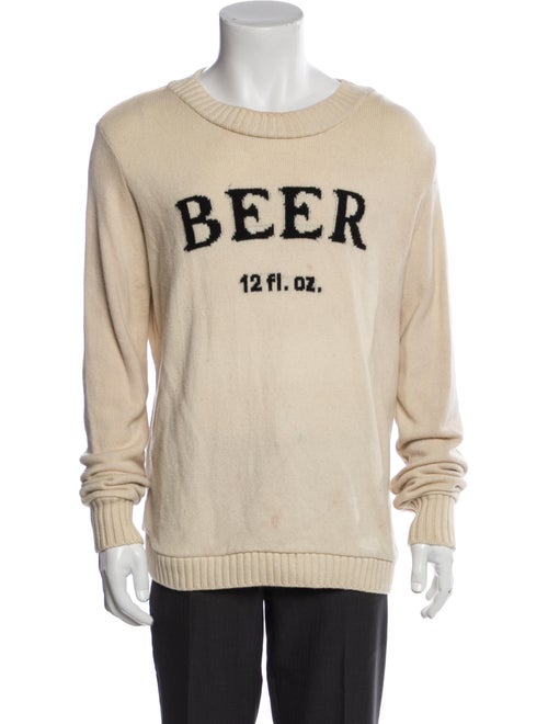 The Elder Statesman Cashmere Graphic Print Pullover