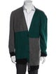 The Elder Statesman Cashmere Colorblock Pattern Cardigan