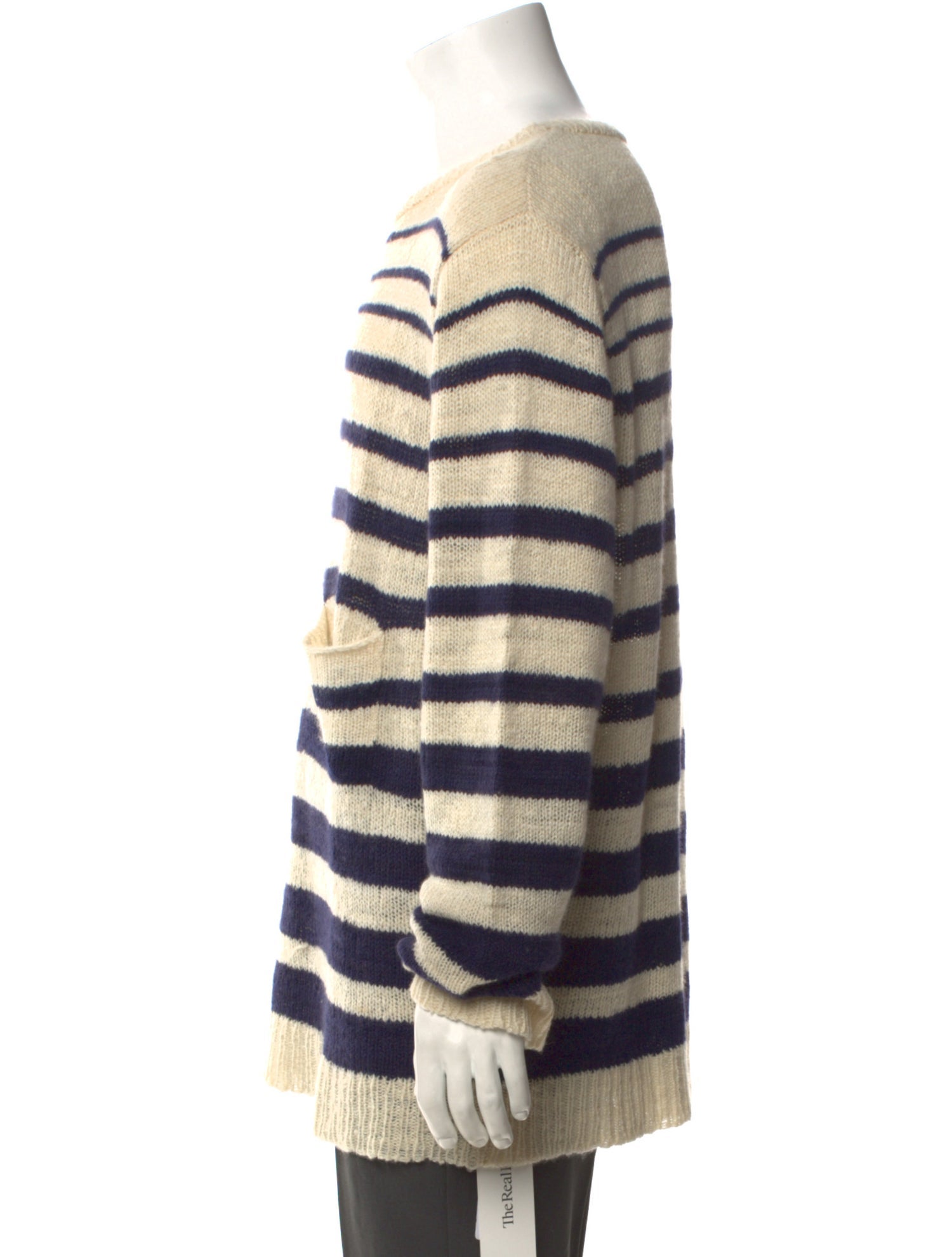 The Elder Statesman Cashmere Striped Pullover