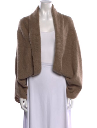 The Elder Statesman Cashmere Open Front Sweater