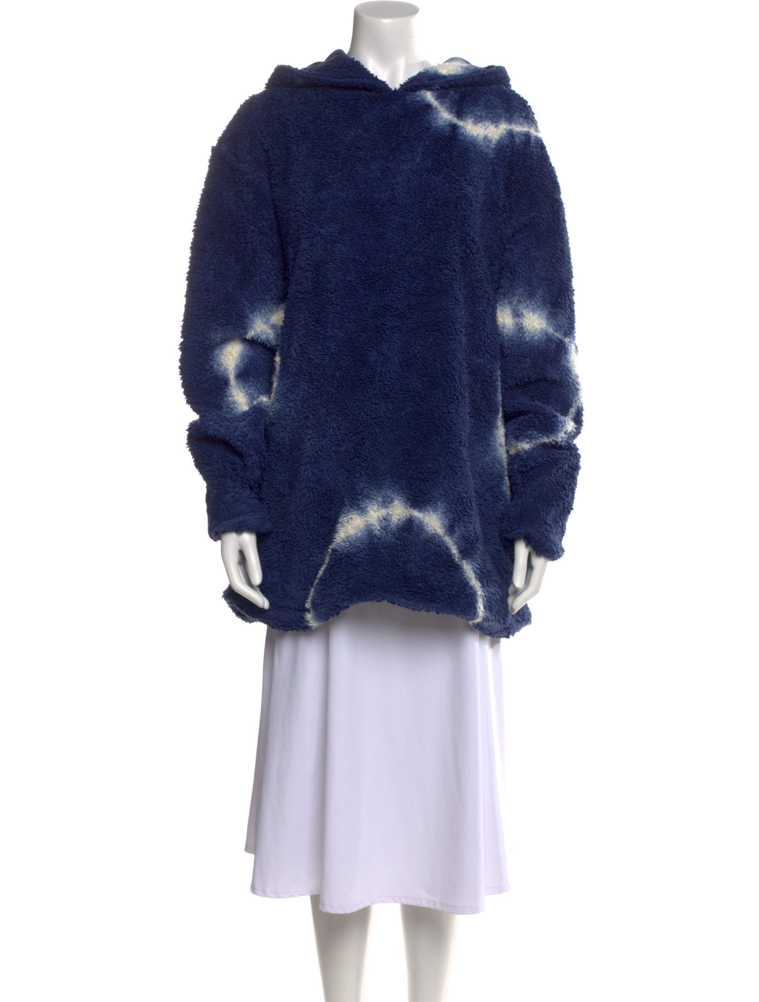 The Elder Statesman Linen Tie-Dye Print Sweatshirt