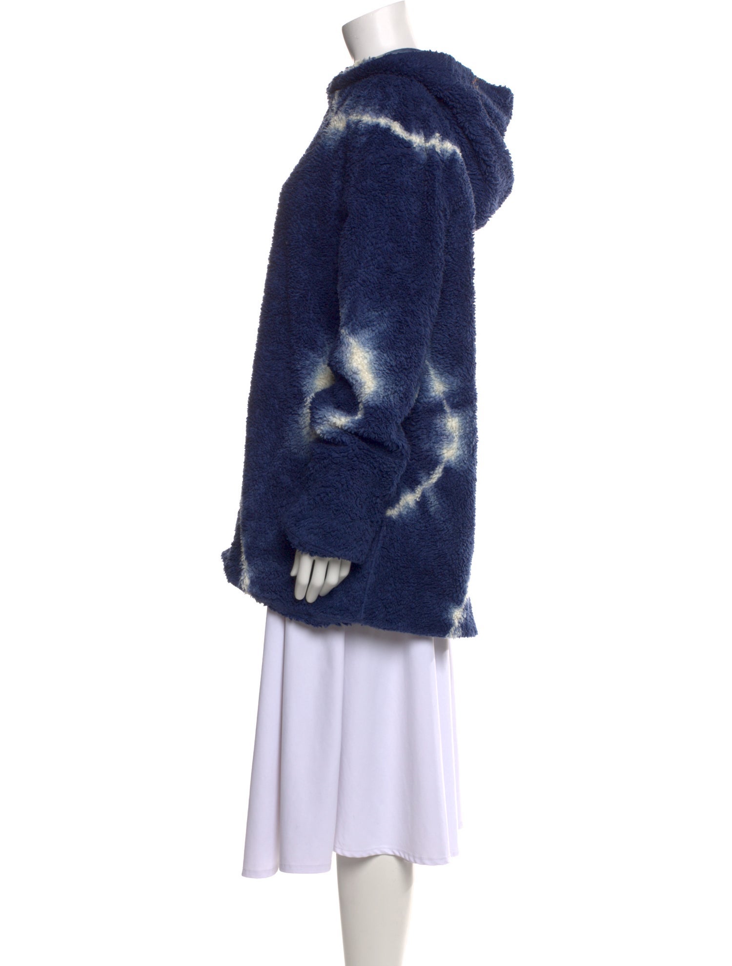 The Elder Statesman Linen Tie-Dye Print Sweatshirt