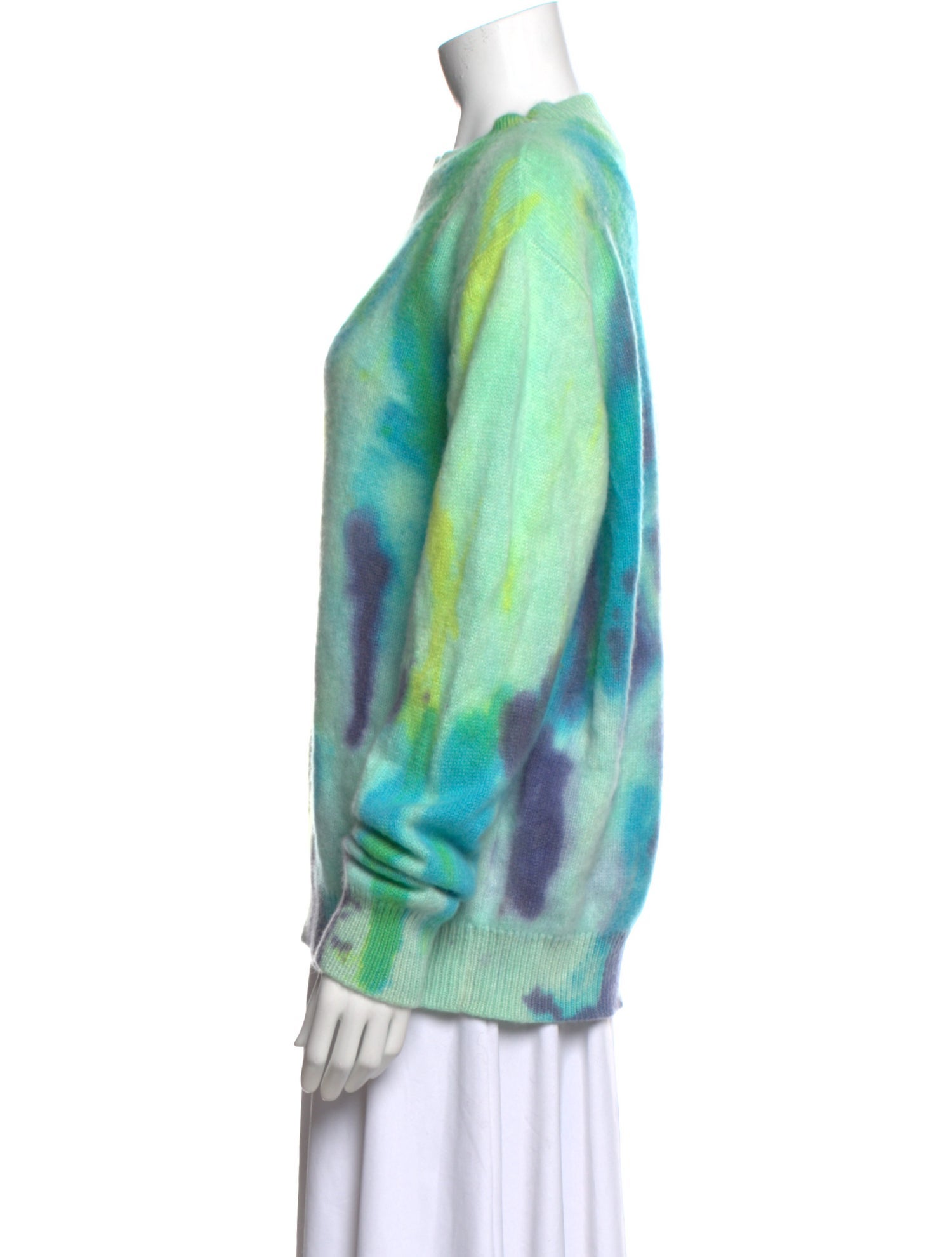 The Elder Statesman Cashmere Tie-Dye Print Sweater
