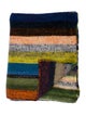 The Elder Statesman Super Soft Striped Cashmere Throw Blanket