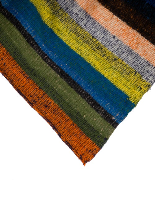 The Elder Statesman Super Soft Striped Cashmere Throw Blanket