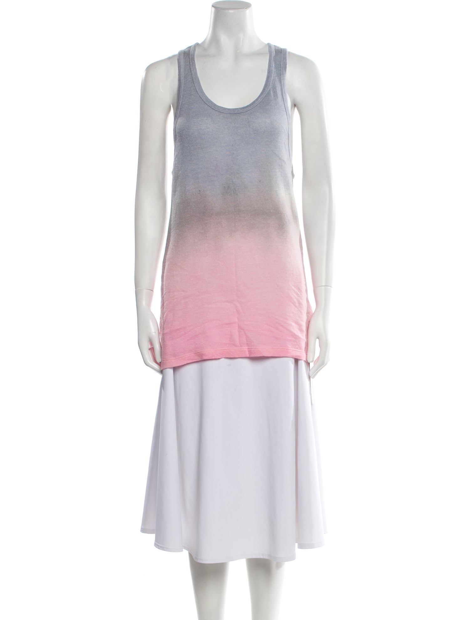 The Elder Statesman Cashmere Tie-Dye Print Top