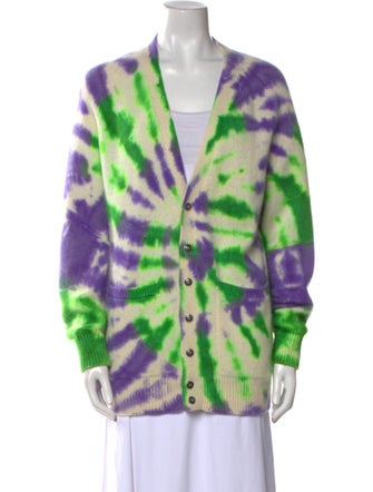 The Elder Statesman Cashmere Tie-Dye Print Sweater