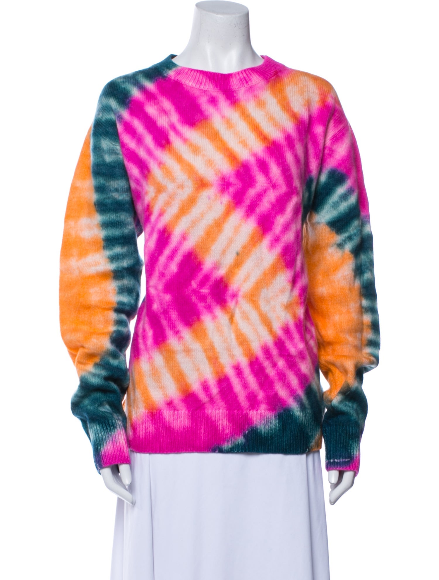 The Elder Statesman Cashmere Tie-Dye Print Sweater