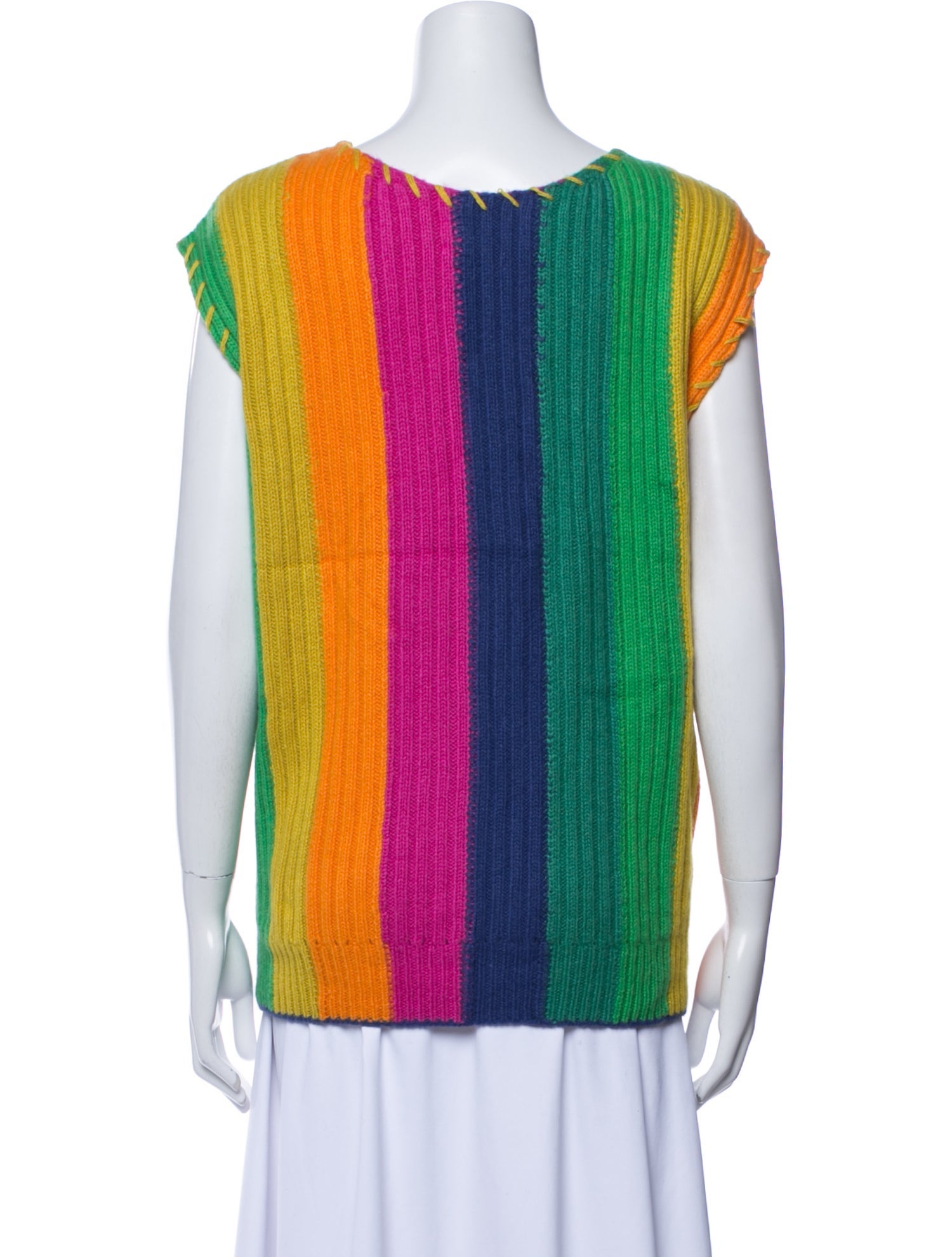 The Elder Statesman Striped Bateau Neckline Blouse