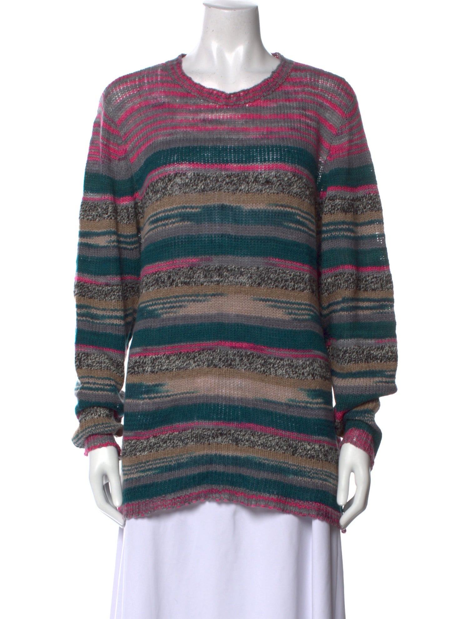 The Elder Statesman Cashmere Striped Sweater