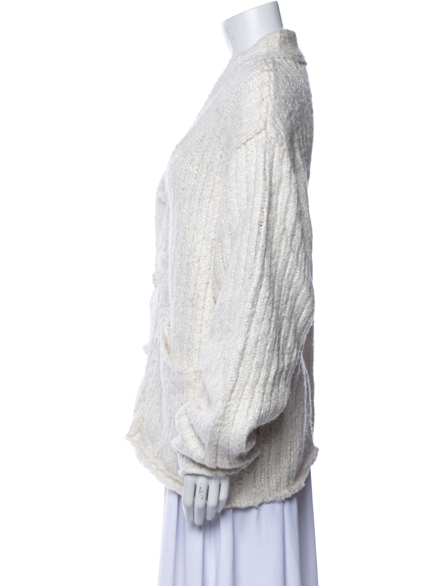 The Elder Statesman Silk V-Neck Sweater