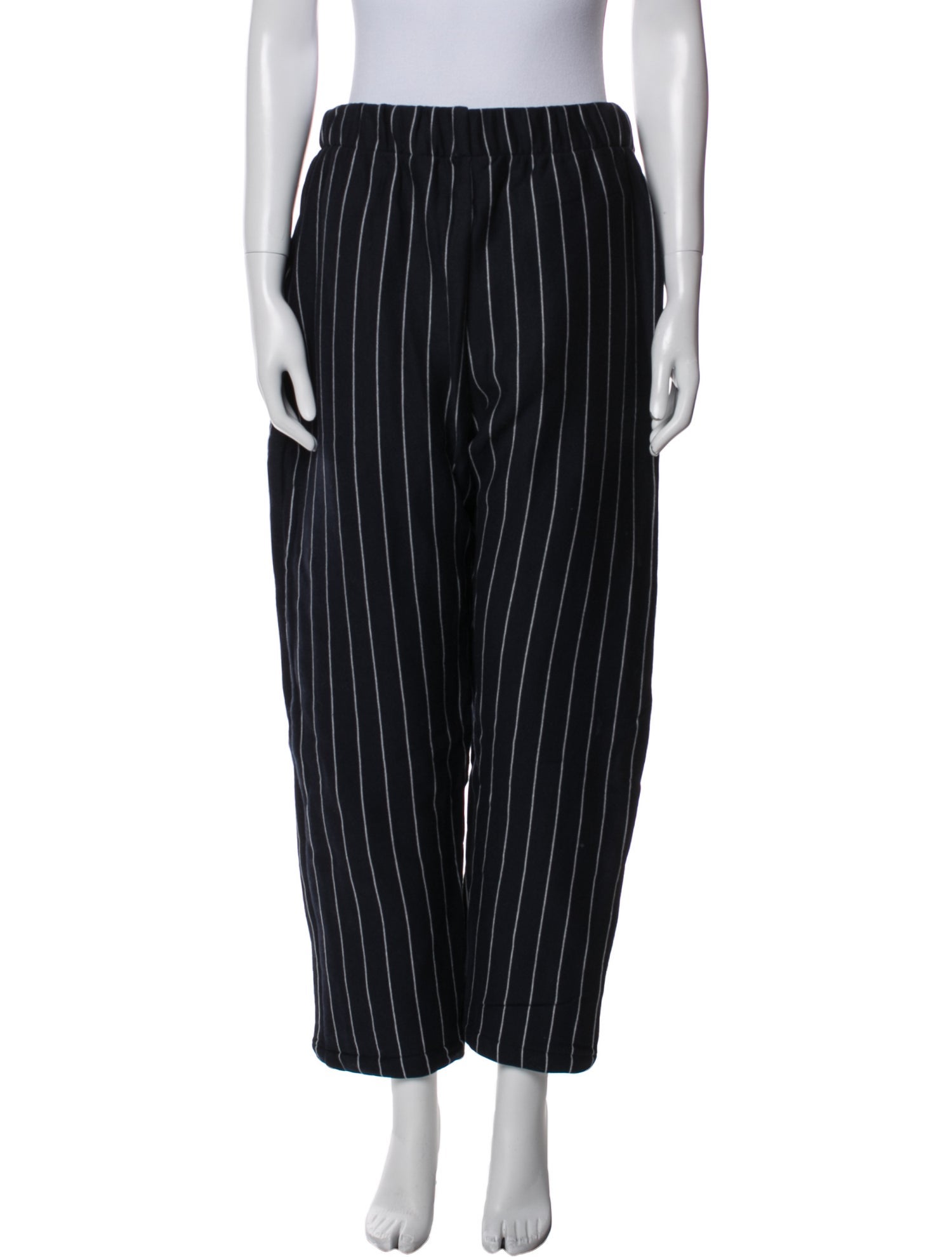 The Elder Statesman Striped Straight Leg Pants