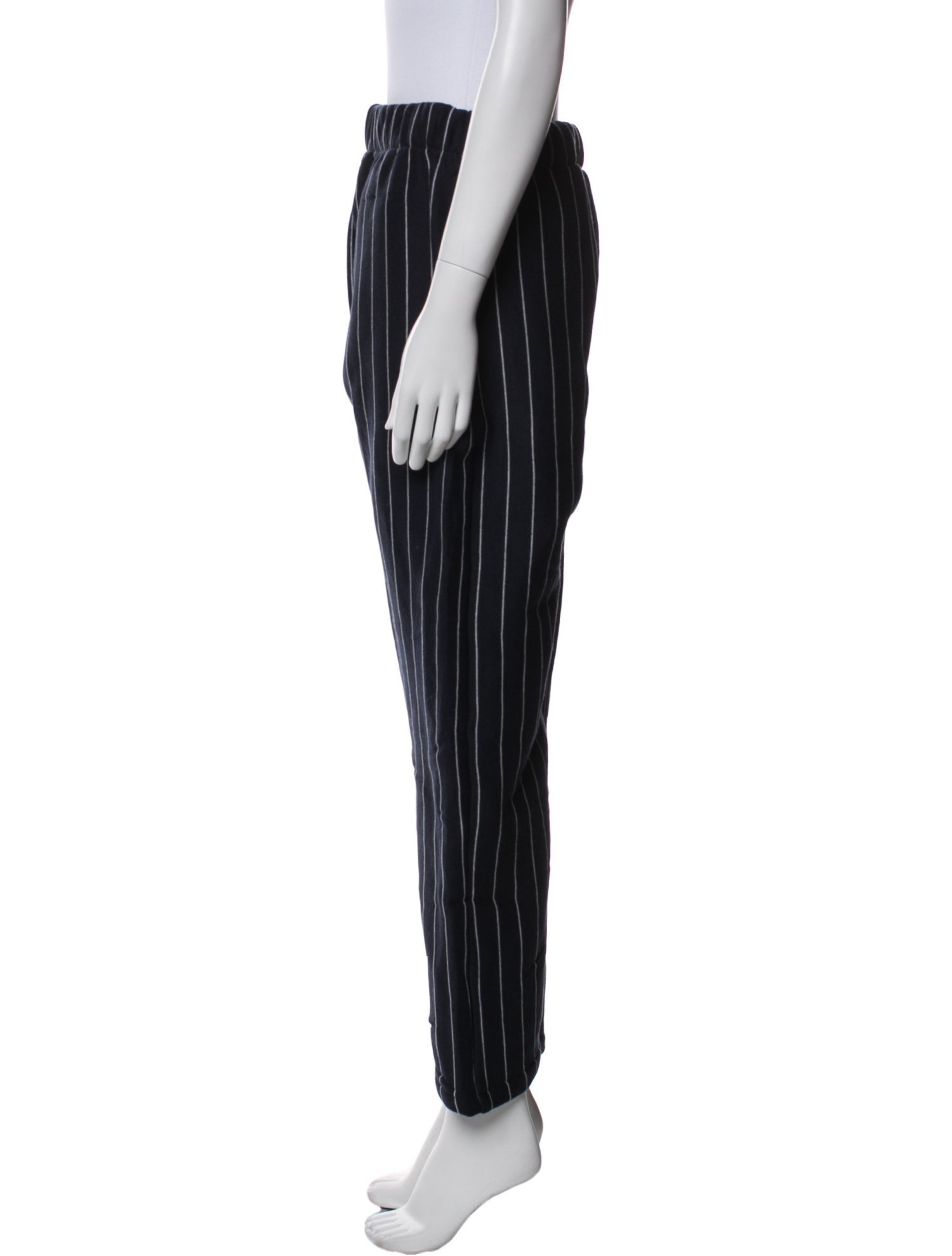 The Elder Statesman Striped Straight Leg Pants